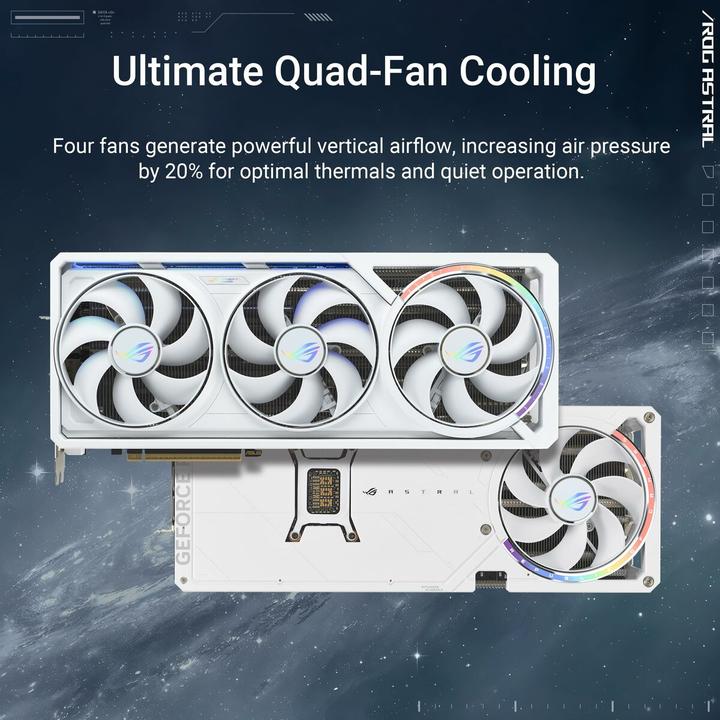 Actual product image ASUS ROG Astral GeForce RTX 5080 White OC (16 GB)