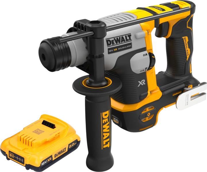 Produktbild DeWalt DCH 172 N Akku Bohrhammer 18 V 1,4 J SDS plus Brushless + 1x Akku 2,0 Ah - ohne Ladegerät (Bohrhammer)