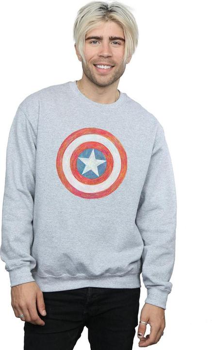 Produktbild Captain America Sketched Shield Sweatshirt (XXL)