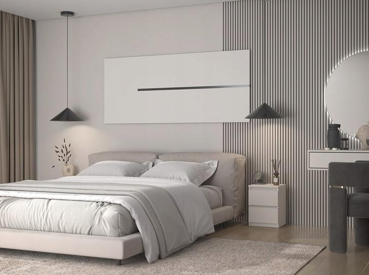 Immagine prodotto Topeshop Szafka nocna z 2 szufladami, Malwa, 30x30x40 cm, kaszmir (30 x 30 x 40 cm)