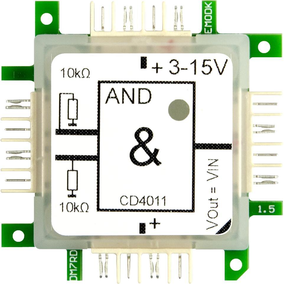 Brick`r Brick'r Logic AND CD4011 (Kit elettronica), Modulo elettronico
