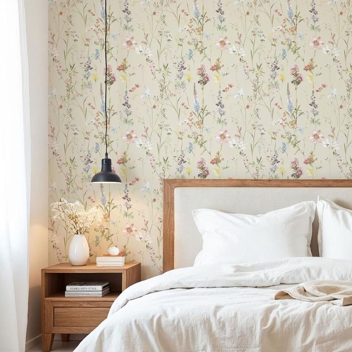 Actual product image World of Wallpaper Elsie Floral Textured Wallpaper