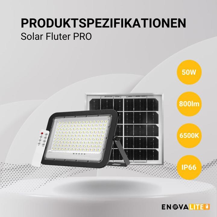 Produktbild Enovalite Solar LED-Fluter (800 lm, IP65)
