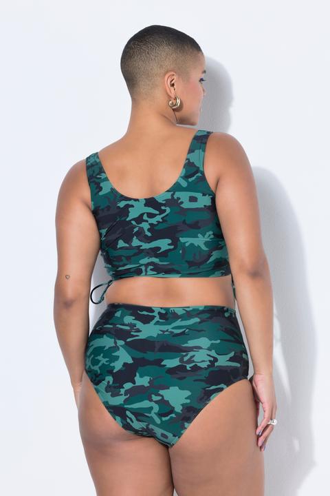 Produktbild Studio Untold Bikini-Top, Camouflage, Raffbänder, Softcups (42)