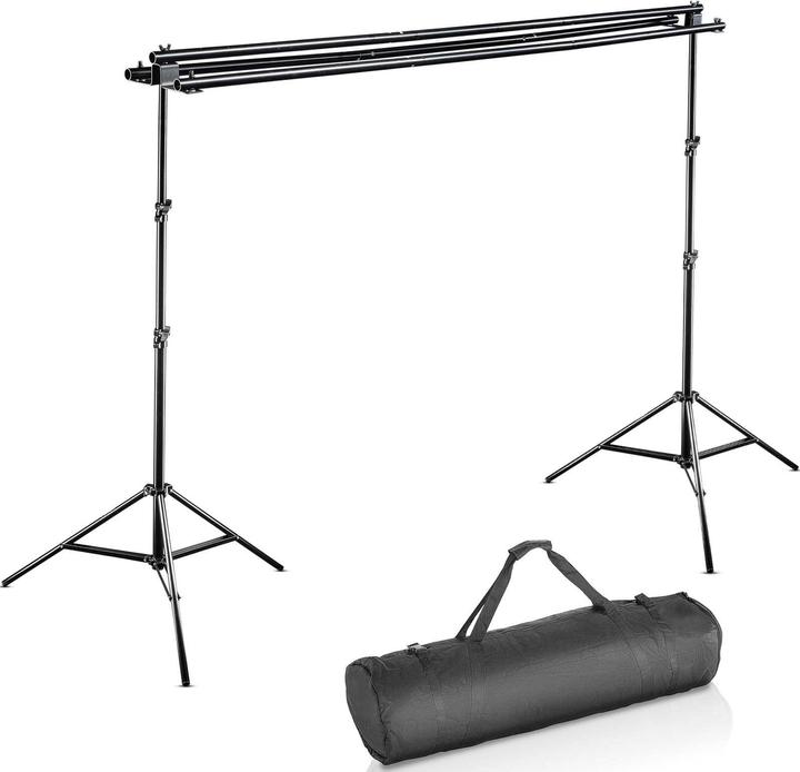 Produktbild Walimex 3-fach Hintergrundsystem + Tasche (290 cm, 250 cm)