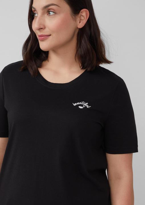 Produktbild S.Oliver T-Shirt Jersey-Shirt aus Baumwolle mit Stickerei (44)