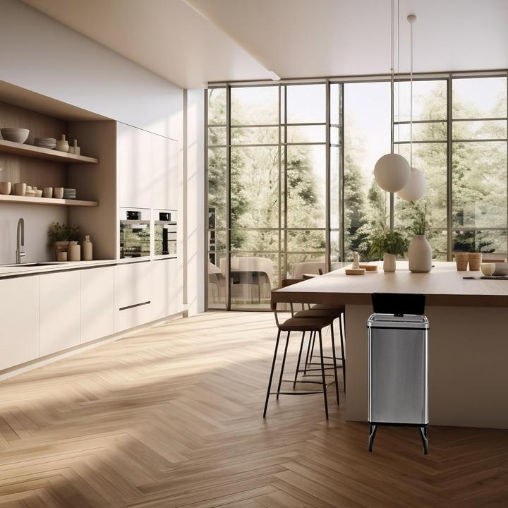 Produktbild Well Home Smart Mülleimer mit Sensorautomatik und Magnetetiketten für Recycling (50 l)