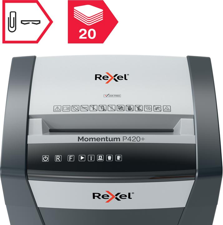 Image du produit Rexel Destructeur de documents Momentum P420+, 4 x 35 mm particules (Coupe de particules)