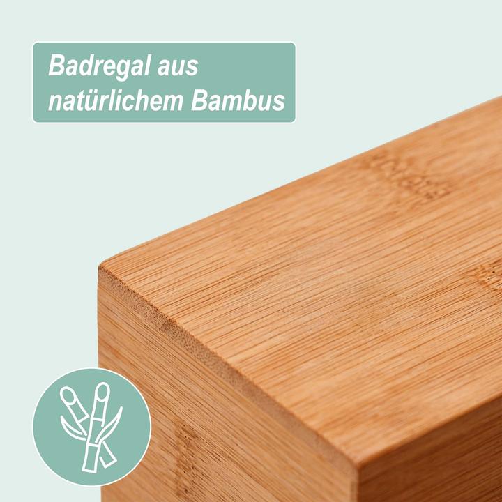 Image du produit Relaxdays étagère salle de bains (26 x 17 x 70 cm)