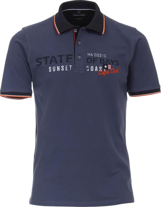 Immagine prodotto Casa Moda Polo Camicia a maniche corte con stampa e ricamo (XXL)