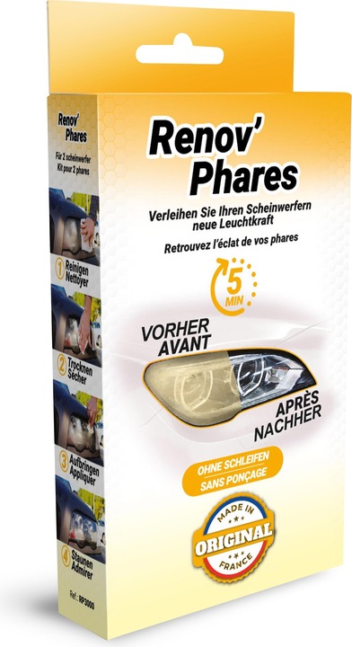 Image du produit RenovPhares Kit de nettoyage des phares