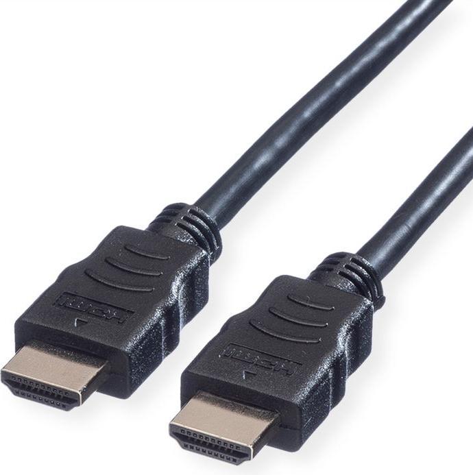 Secomp Câble HDMI High Speed avec Ethernet, connecteurs dorés, noir, 10 m (10 m, HDMI)