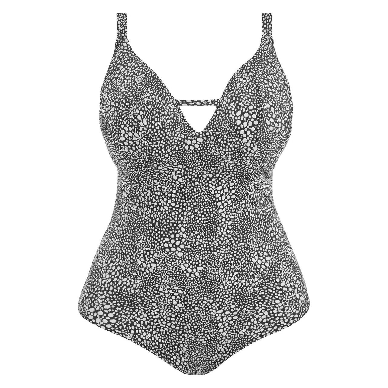 Elomi, Vrouwen, Badpakken, Pebble Cove Non Wired Swimsuit Dames Badpak - Maat 80I (Eu), Zwart, (80)
