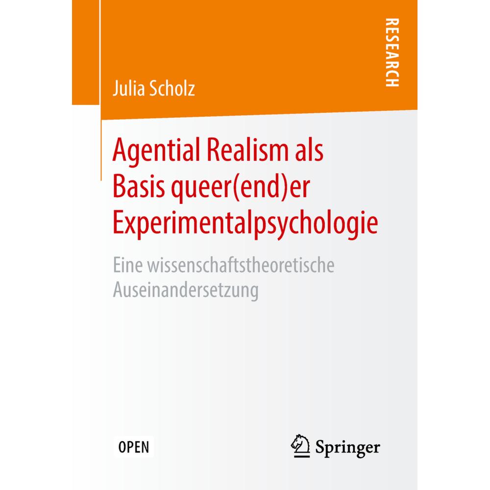 Agential Realism als Basis queer(end)er Experimentalpsychologie, Fachbücher von Julia Scholz