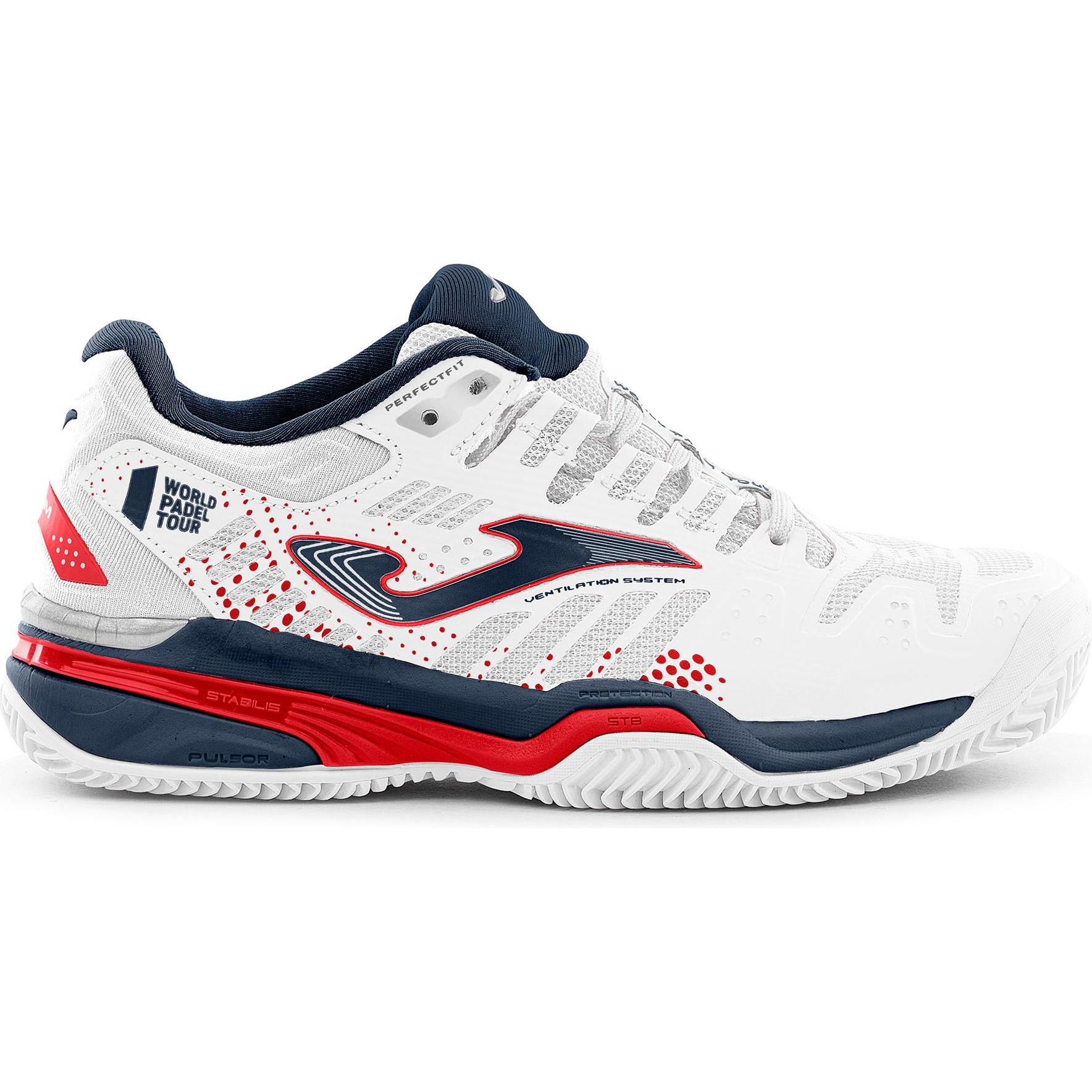 Joma, Unisex, Hallenschuhe, padelschuhe kind slam 2302 (38), Weiss