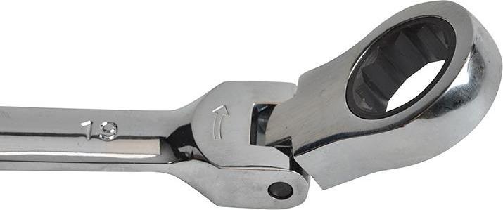 Actual product image Faithfull Flex Head Ratchet Combination Spanner