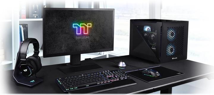 Actual product image Thermaltake Divider 200 TG Air Black (mATX)