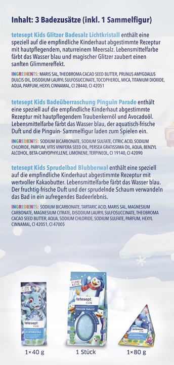 Produktbild Tetesept Eisige Tierw. Set 3tlig (Badesalz, Schaumbad)