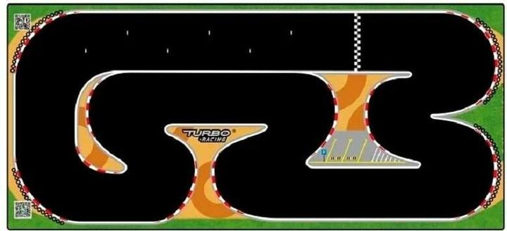 Actual product image Turbo Racing Race Track XXL Micro Rally 800 x 1600 mm