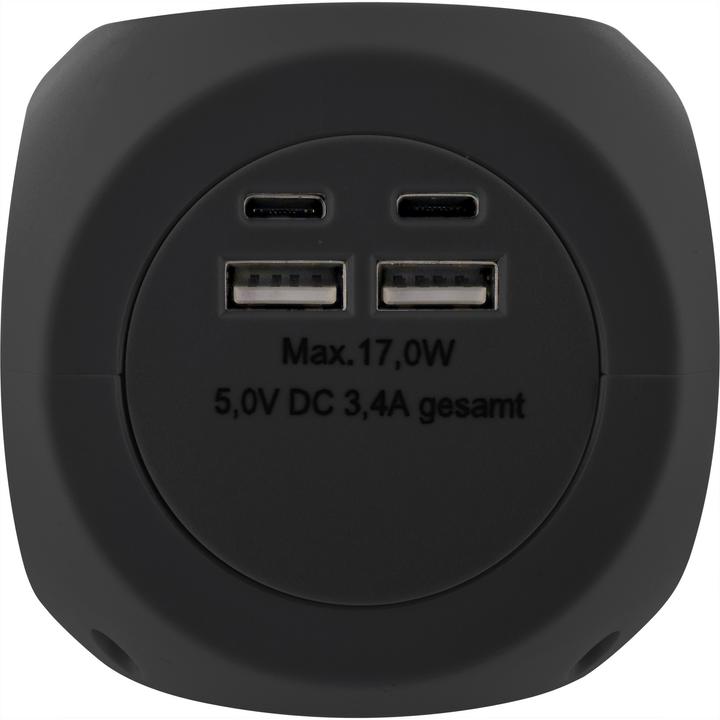 Productafbeelding InLine Oplaadkubus (1 x, USB-A, USB-C, 2 m)