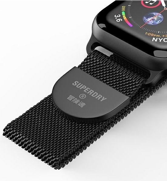 Image du produit Superdry Bracelet de montre en cotte de mailles (38 mm, 40 mm, Métal, Aimant, Apple Watch Series 1, Apple Watch Series 2, Apple Watch Series 3, Apple Watch Series 4, Apple Watch Series 5, Apple Watch Series 6, Apple Watch SE)