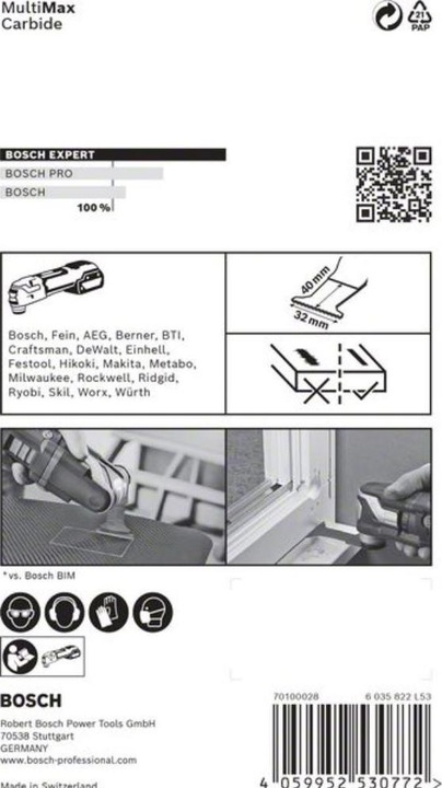 Produktbild Bosch Professional Zubehör EXPERT MultiMax AIZ 32 APIT Blatt für Multifunktionswerkzeuge, 32 mm, 5 Stück