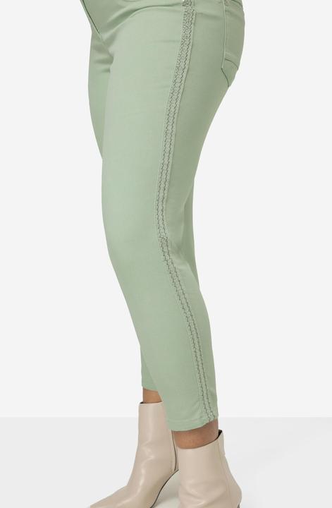 Produktbild Miamoda Twillhose, Slim Fit, Paillettenstreifen, teilelastischer Bund (54)