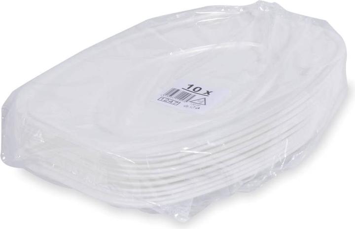 Actual product image Wimex.eu Party plate (XPS) oval white 45 x 30.5 cm - 10 pieces (10 x)