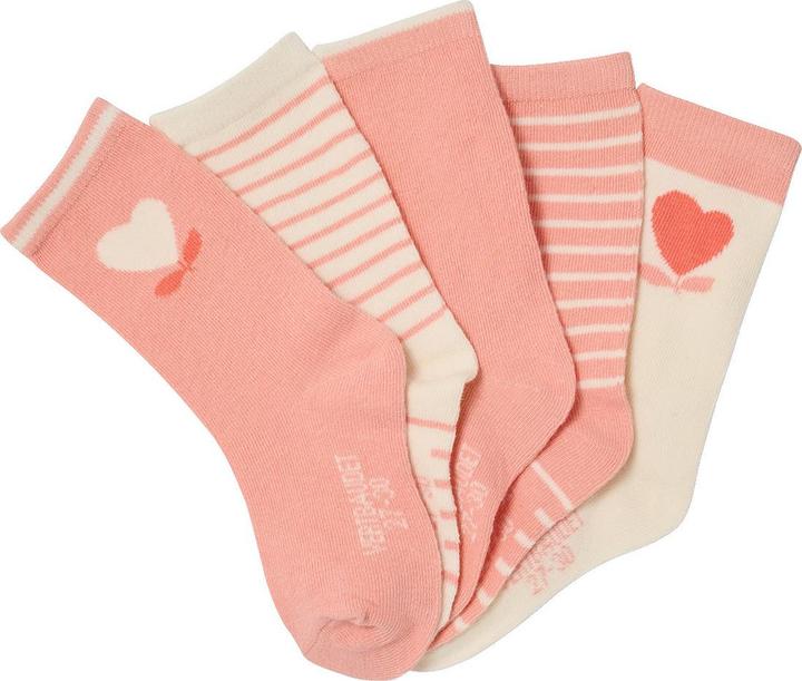 Actual product image Vertbaudet 5er-Pack Mädchen Socken Herzen (5-pack, 35 - 38)