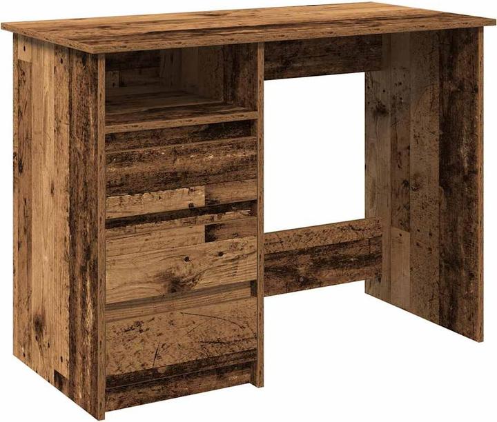 Produktbild VidaXL Schreibtisch Weiss 102x50x75 cm Holzwerkstoff Bürotisch Tisch PC-Tisch (102 x 50 x 75 cm)