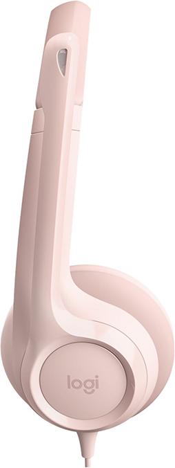 Image du produit Logitech Casque filaire H390 - ROSE - USB (Filaire, USB-A)