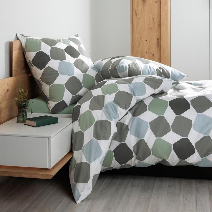 Actual product image Janine J.D. 87106 grün (Duvet cover, 135x200 cm + 80x80 cm)