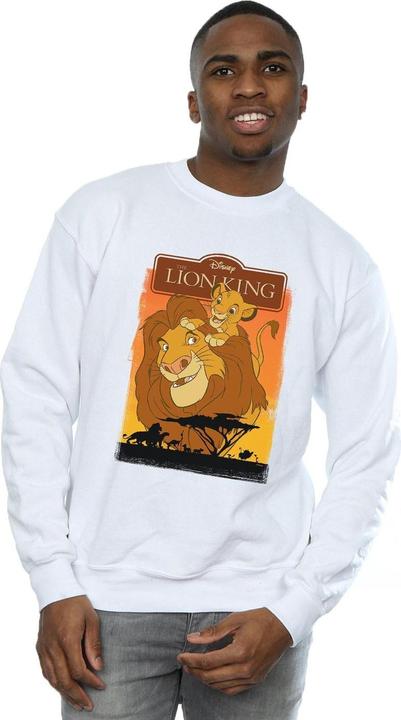 Actual product image Disney Mens The Lion King Simba And Mufasa Sweatshirt (L)