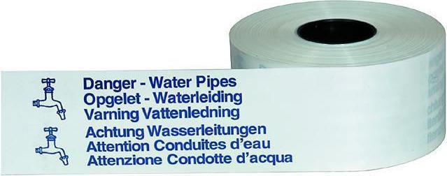 BRW Warning tape for water pipes