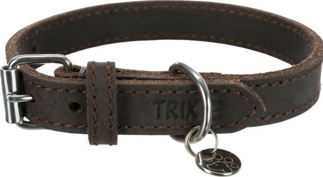Productafbeelding Trixie Rustiek Vetleer Halsband (S, Hond, Hondensport)