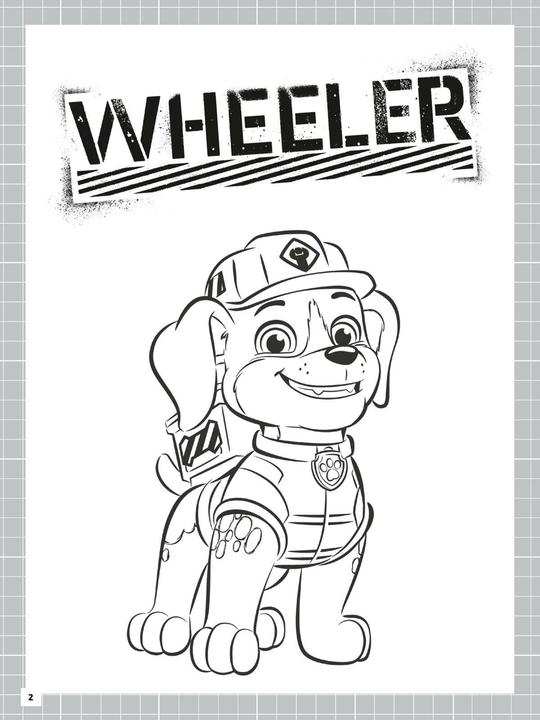 Actual product image Rubble & Crew: Building paws strong colouring book