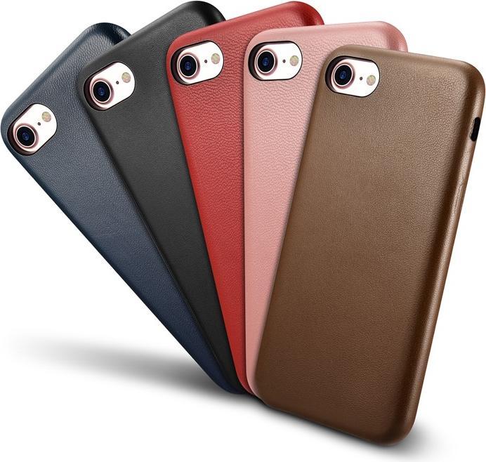 Produktbild iCarer iPhone XS Max - Luxury Echtleder Xoomz XIXS03-BU, dunkelblau (Apple iPhone XS Max)