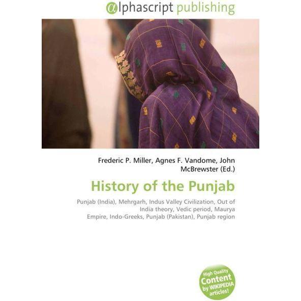 History of the Punjab, Fachbücher von Agnes F. Vandome, Frederic P. Miller, John McBrewster