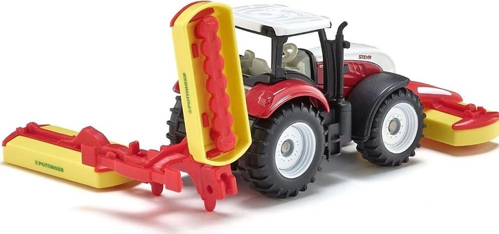 Immagine prodotto Siku Steyr con la combinazione di falciatrice Pöttinger
