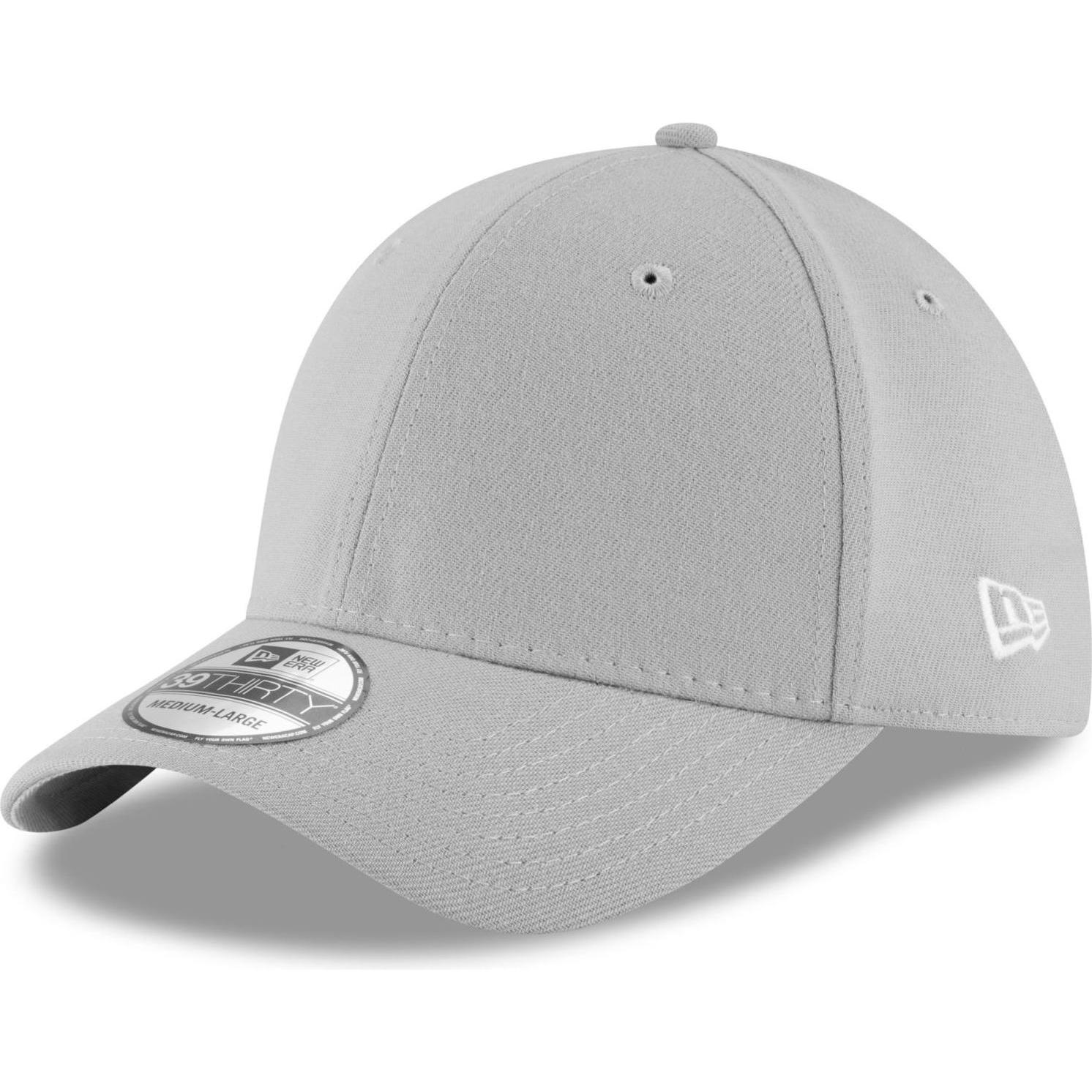 New Era, Herren, Cap, 39Thirty Stretch Cap - ESSENTIAL grau - L/XL, Grau, (L)