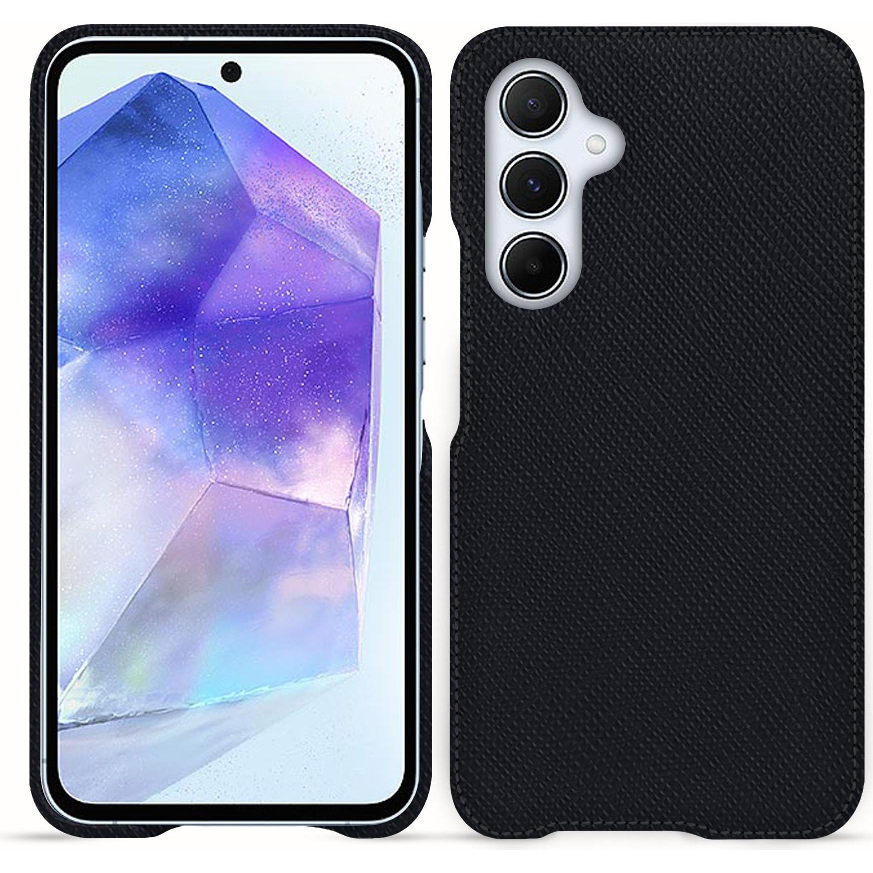 Thumbnail - Noreve Lederschutzhülle (Samsung Galaxy A55), Smartphone Hülle, Schwarz