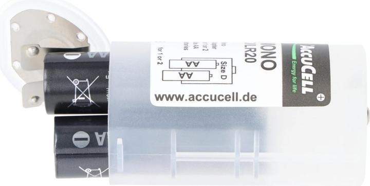 Actual product image Panasonic Mono 5000mAh consisting of 1x AccuCell Adapter D and 2x eneloop pro AA (3 pcs., AA, 2500 mAh)