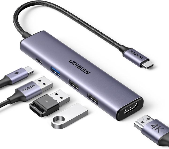 Ugreen Adapteris Hub CM478 (USB-C, 5 Ports)