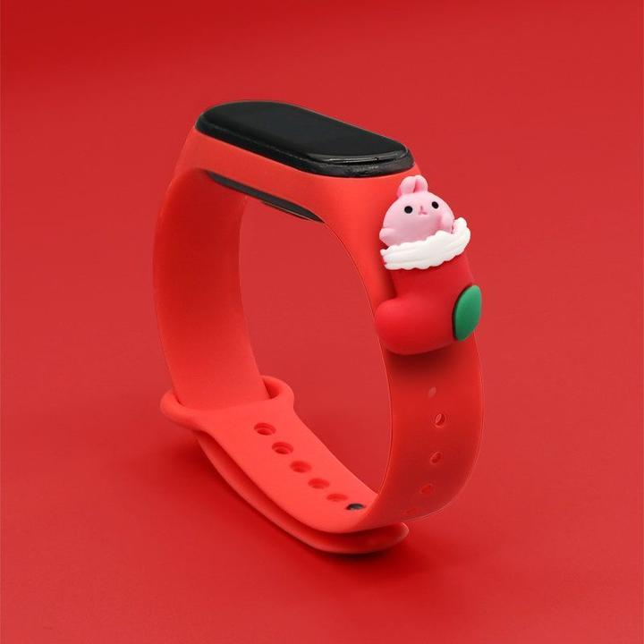 Immagine prodotto Hurtel Cinturino Xmas Wristband per Xiaomi Mi Band 4 / Mi Band 3 Cinturino natalizio in silicone Bracciale (In plastica)