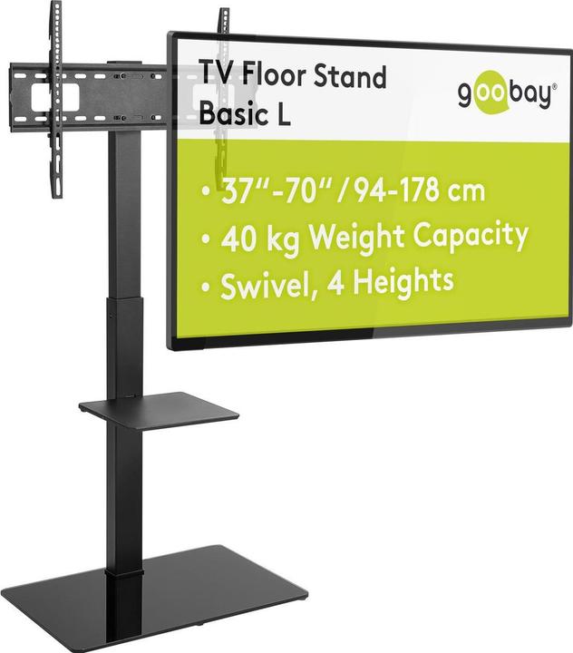 Produktbild Goobay TV-Bodenständer Basic (40 kg, 37" - 65")