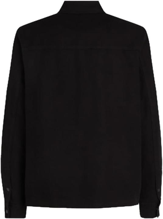 Actual product image Karl Lagerfeld Canvas Overshirt Jacket with Welt Pockets and Button Front (S)