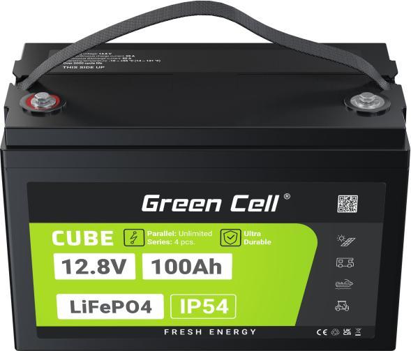 Actual product image GreenCell Green Cell CUBE LiFePO4 battery 100Ah 12.8V 1280Wh lithium iron phosphate battery for photovoltaic (12.80 V, 100 Ah)