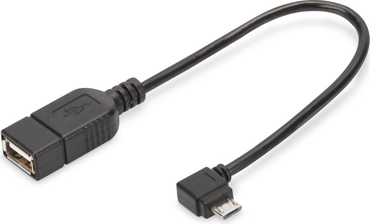 Digitus USB2.0 Adapterkabel, OTG,0.15m (0.15 m, USB 2.0)