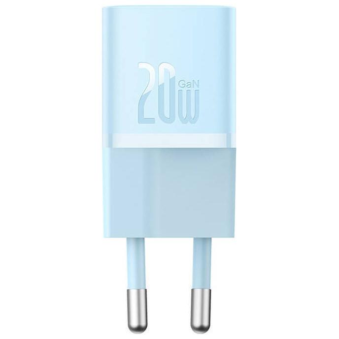 Thumbnail - Baseus Mini wall charger GaN5 20W (blue) (20 W), USB Ladegerät, Blau