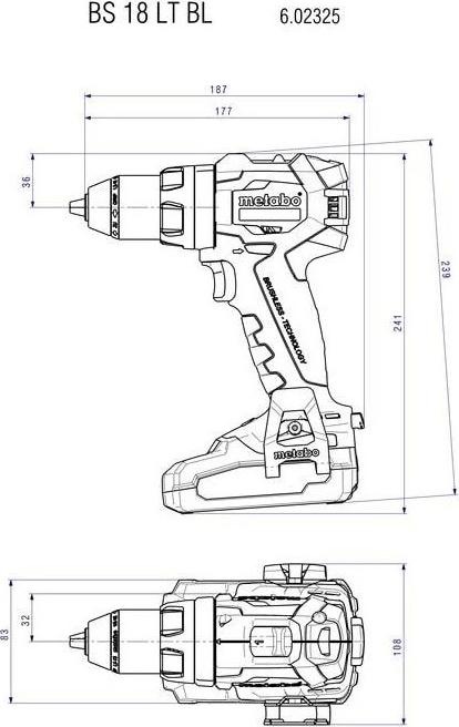 Produktbild Metabo BS 18 LT BL (Akkubetrieb)